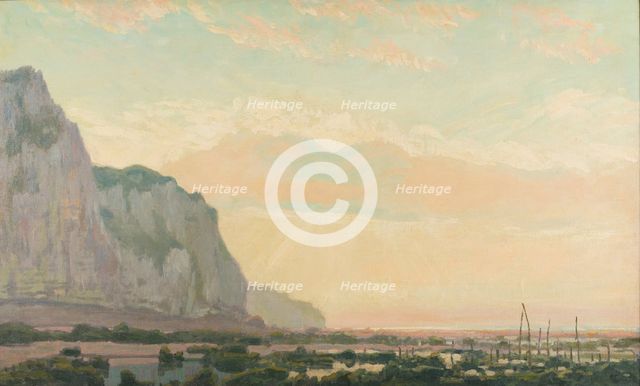 Les Pêcheries. Falaises de Pourville, End of 19th-Early 20th cen.. Creator: Auburtin, Jean Francis (1866-1930).