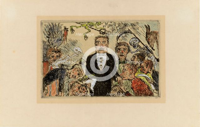 Les Péchés Capitaux (The Deadly Sins), 1888-1904. Creator: Ensor, James (1860-1949).