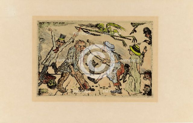 Les Péchés Capitaux (The Deadly Sins), 1888-1904. Creator: Ensor, James (1860-1949).