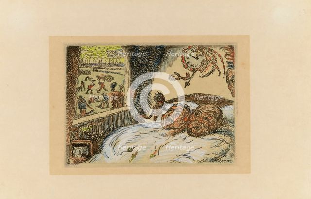 Les Péchés Capitaux (The Deadly Sins), 1888-1904. Creator: Ensor, James (1860-1949).