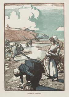 Les Pêcheuses de Pignons, Saint-Jean-de-Mont, 1903 . Creator: Auguste Louis Lepère (French, 1849-1918)