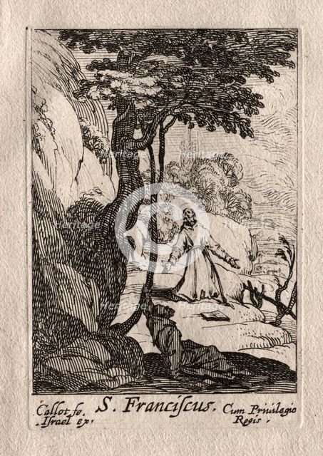 Les Penitents: St. François. Creator: Jacques Callot (French, 1592-1635).