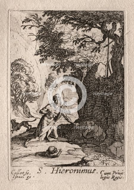 Les Penitents: St. Jérome. Creator: Jacques Callot (French, 1592-1635).