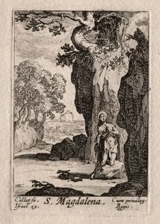 Les Penitents: St. Madeleine repentante. Creator: Jacques Callot (French, 1592-1635)