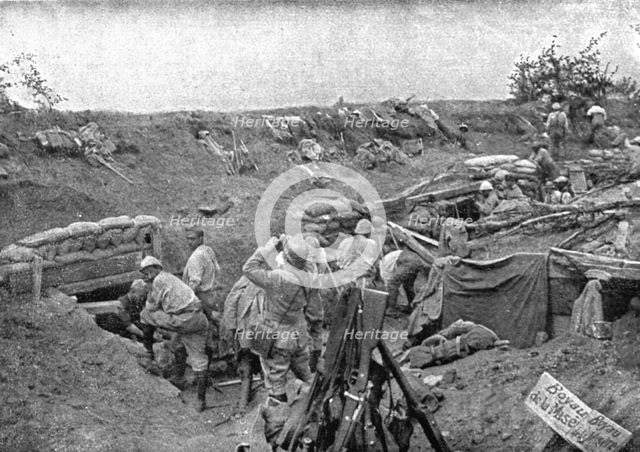 'Les Peripeties d'une Attaque; Le 1er aout 1916, entre Belloy et Estrees, au moment..., 1916 (1924) Creator: Unknown.