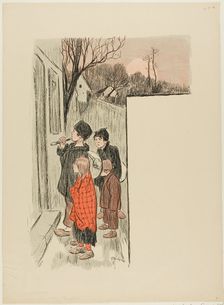 Les Petiots, published October 27, 1893. Creator: Theophile Alexandre Steinlen