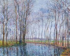 Les peupliers au bord de la rivière (Poplars by the river), 1899. Creator: Loiseau, Gustave (1865-1935)
