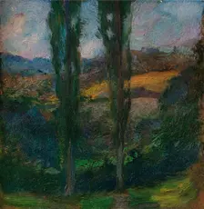 Les Peupliers (Normandie) c1905. Artist: Gaston la Touche