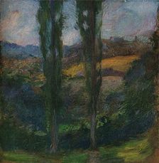 Les Peupliers (Normandie) c1905. Artist: Gaston la Touche