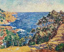 Les Pins au bord de la mer (Pine trees by the sea), 1901. Creator: Louis Valtat