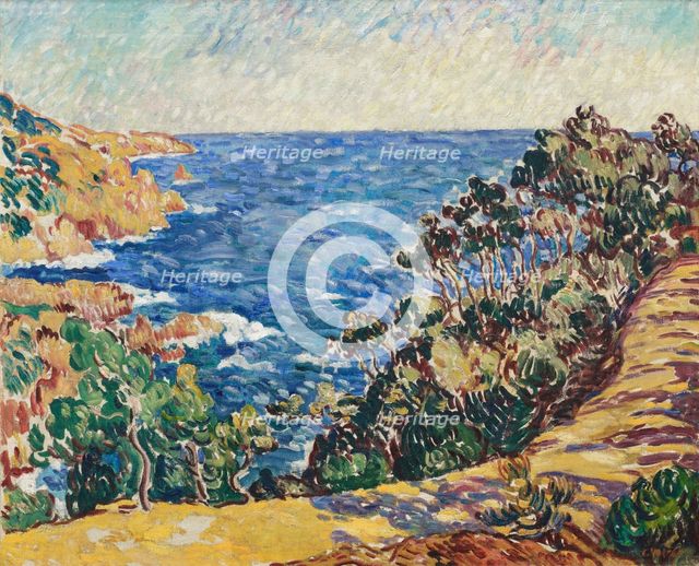 Les Pins au bord de la mer (Pine trees by the sea), 1901. Creator: Louis Valtat.