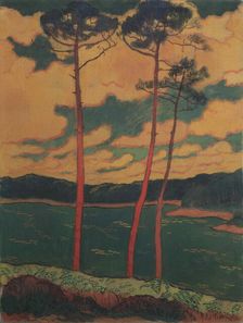 Les Pins rouges, 1888. Creator: Lacombe, Georges (1868-1916)