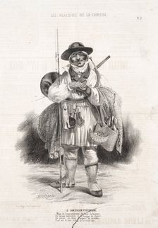 Les Plaisirs de la chasse: Le Chasseur prévoyant, 1842. Creator: Alade Joseph Lorentz (French, 1813-after 1858)