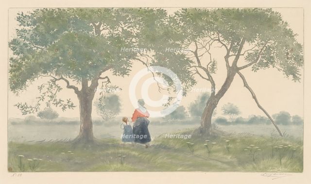 Les Pommiers, 1902. Creator: Eugène Delâtre (French, 1864-1938).