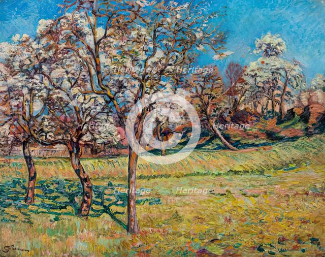 Les Pommiers à Damiette, 1893. Creator: Armand Guillaumin.