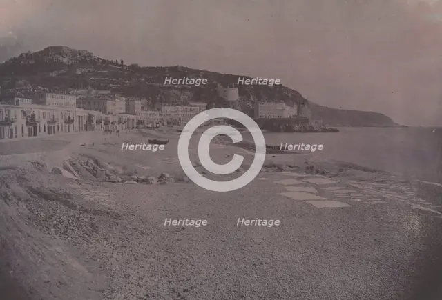Les Ponchettes à Nice, c. 1855. Creator: Edouard Baldus.