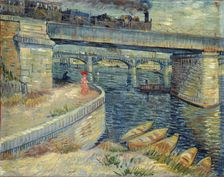 Les Ponts d'Asnières, 1887. Creator: Gogh, Vincent, van (1853-1890)
