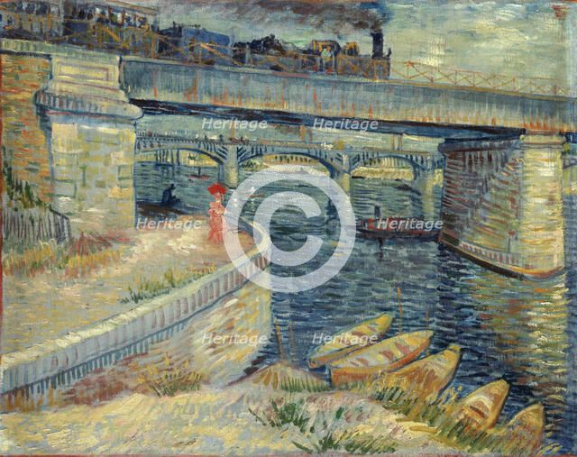 Les Ponts d'Asnières, 1887. Creator: Gogh, Vincent, van (1853-1890).
