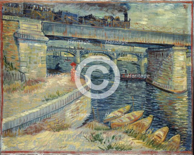 Les Ponts d'Asnières, 1887. Creator: Gogh, Vincent, van (1853-1890).