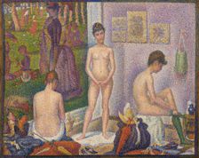 Les Poseuses, Ensemble (Petite version), 1888. Creator: Seurat, Georges Pierre (1859-1891)