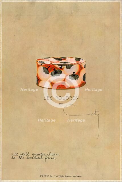 'Les Poudres de Coty', c1923, (1923). Artist: Unknown.