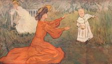 Les Premiers Pas (first steps), c1875-1906, (1906). Creator: Allan Österlind