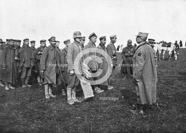 'Les prises d'une action locale; Six cent cinquante prisonniers resterent entre nos mains..., 1918. Creator: Unknown.