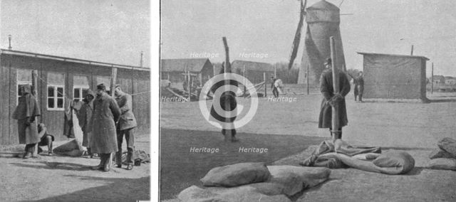 'Les prisonniers de guerre en allemagne; au camp de prisonniers de Sydow (Pomeranie)..., 1916. Creator: Unknown.