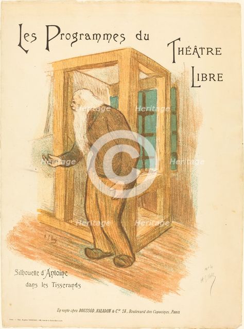 Les Programmes du Théâtre Libre, c. 1893. Creator: Henri-Gabriel Ibels.