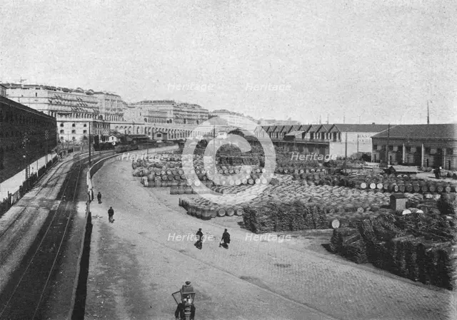 ''Les quais d'Alger; Afrique du nord', 1914. Creator: Charles Chusseau-Flaviens.