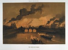 Les Quais de Paris 24 May 1871. Artist: Anon