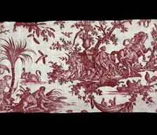 Les Quatre Parties du Monde (Four Quarters of the Globe) (Furnishing Fabric), France, c.1794. Creator: Christophe-Philippe Oberkampf