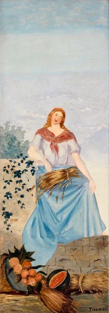 Les quatre saisons - L'été, c.1860. Creator: Paul Cezanne