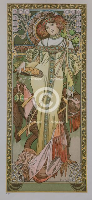 Les quatre saisons: L'Automne, 1900. Creator: Mucha, Alfons Marie (1860-1939).