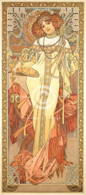 Les quatre saisons: L'Automne, 1900. Creator: Mucha, Alfons Marie (1860-1939).