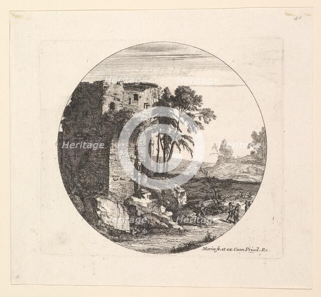 Les Ruines a gauche. Creator: Jean Morin.