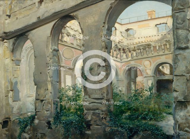 Les Ruines de l'ancienne Cour des comptes, à l'emplacement de l'actuel musée d'Orsay..., c1883-1893. Creator: Georges Rouard.