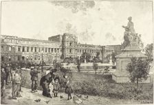 Les ruins du Palais des Tuilleries avant leur démolition, 1883. Creator: Auguste Lepere