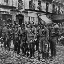 Les Russes en France; Types de soldats des regiments du general Lohvitsky..., 1916. Creator: Jean Clair-Guyot