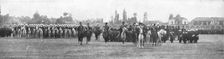 Les Russes en perse et en armenie; Les Cosaques du shah alignes le 8 janvier 1916..., (1924) Creator: Unknown