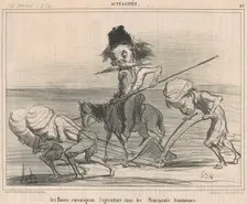 Les Russes encourageant l'agriculture, 19th century. Creator: Honore Daumier