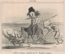 Les Russes encourageant l'agriculture, 19th century. Creator: Honore Daumier