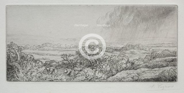 Les Ramasseurs des Champignons. Creator: Alphonse Legros (French, 1837-1911).