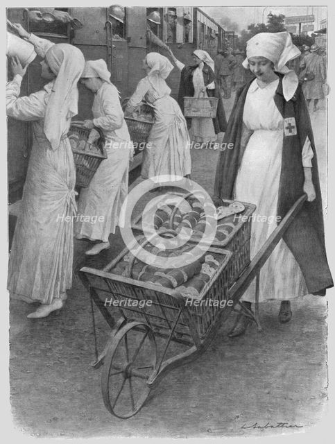 'Les ravitailleuses', 1916. Creator: L Sabattier.