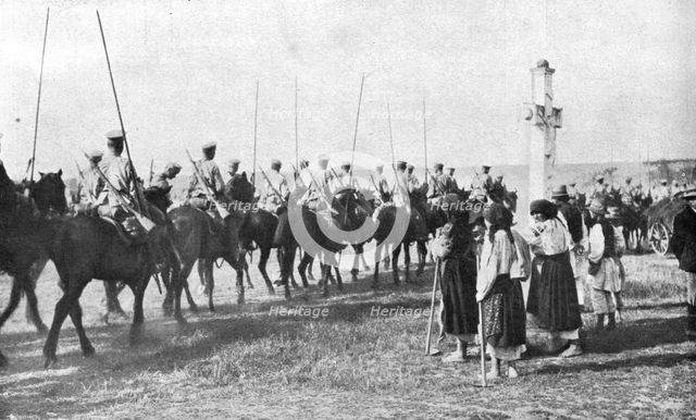 'Les Revers Russes; une scene de la retraite de nos allies sur le Bug', 1915. Creator: Unknown.