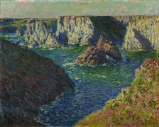 Les Rochers de Belle-Ile (The rocks in Belle-Ile), 1886. Creator: Monet, Claude (1840-1926)