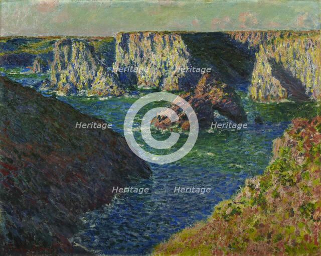 Les Rochers de Belle-Ile (The rocks in Belle-Ile), 1886. Creator: Monet, Claude (1840-1926).