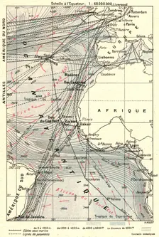 'Les routes l'Atlantique; L'Ouest Africain 1914. Creator: Unknown