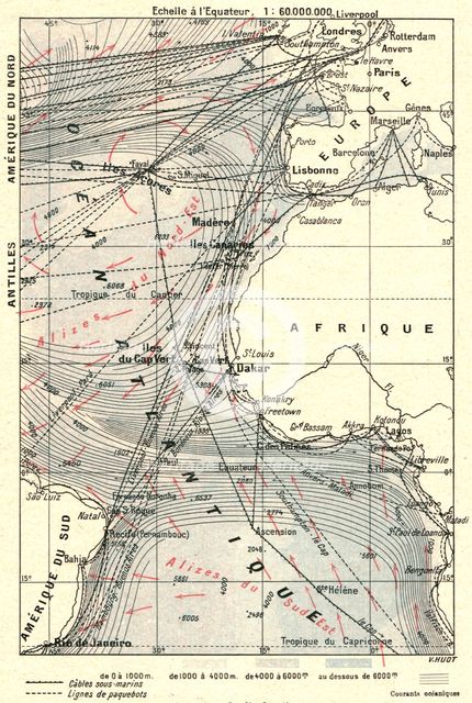 ''Les routes l'Atlantique; L'Ouest Africain', 1914. Creator: Unknown.
