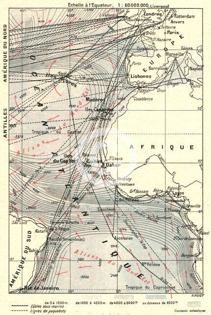 ''Les routes l'Atlantique; L'Ouest Africain', 1914. Creator: Unknown.